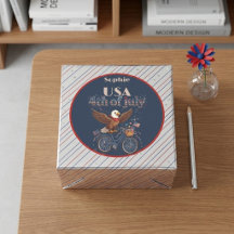 Baby Adler Radfahren 4. Juli Patriotischer USA-Sto