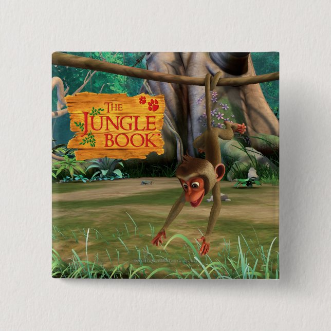 Baby-Affe Button (Vorderseite)