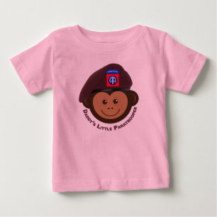Baby-Affe „Daddys kleiner Fallschirmjäger“ Baby T-shirt