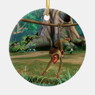 Baby-Affe Keramikornament