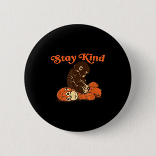 Baby-Affe Punch Stay Kind Plüschspielzeug süß tren Button