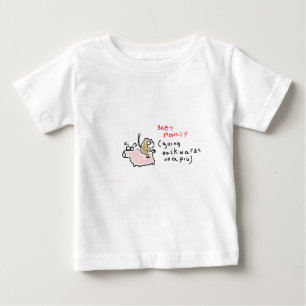 Baby-Affe (rückwärts fahrend auf ein Schwein) Baby T-shirt