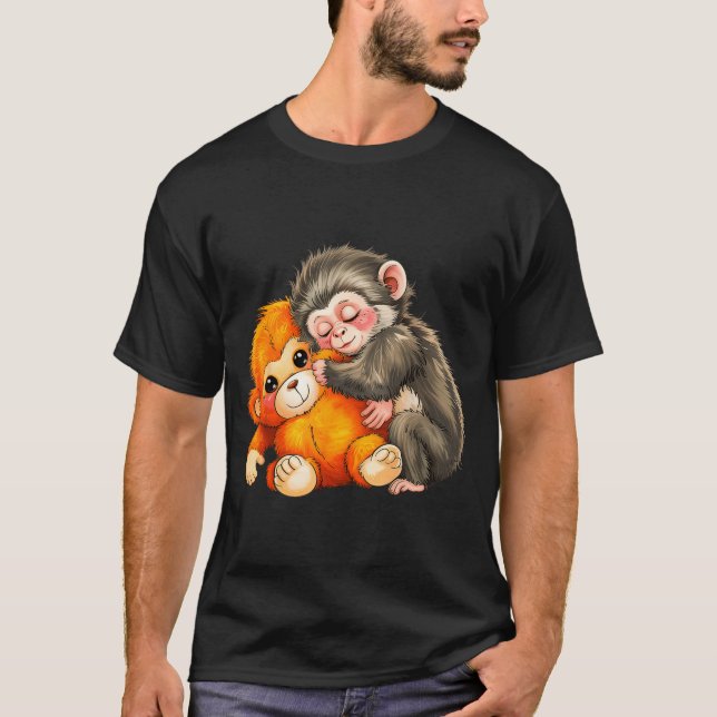 Baby-Affe schlägt  T-Shirt (Vorderseite)