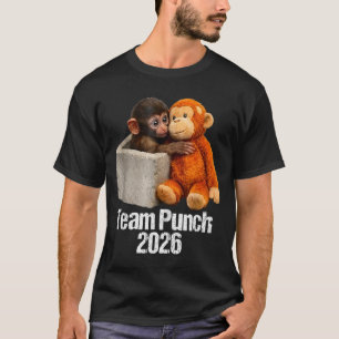 Baby-Affe süßer Affe Team Punch 2026 Zoo T-Shirt