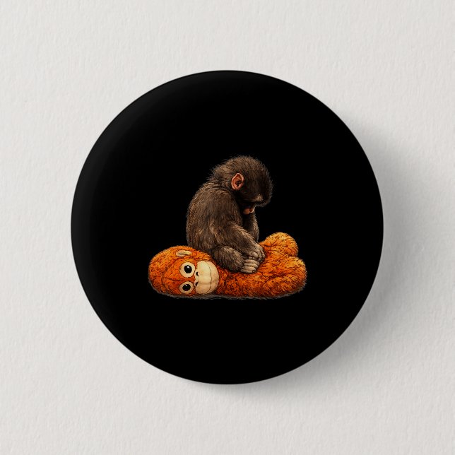Baby-Affen-Schlag  Button (Vorderseite)