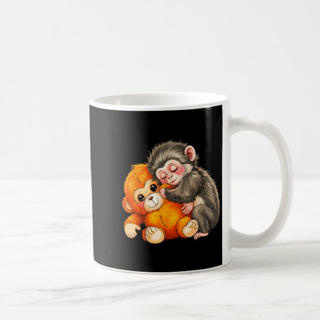 Baby-Affen-Schlag  Kaffeetasse (Rechts)