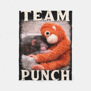 Baby-Affen-Schlag-Meme-Team-Schlag-Trend-Meme Fleecedecke