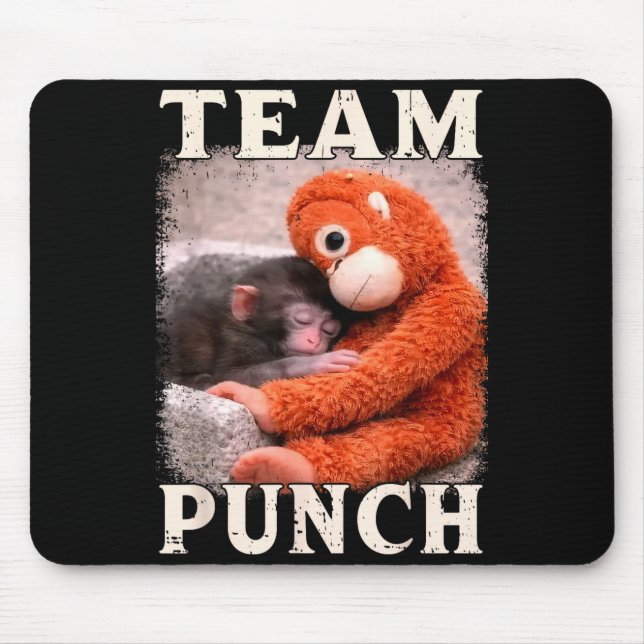Baby-Affen-Schlag-Meme-Team-Schlag-Trend-Meme Mousepad (Vorne)