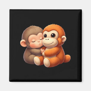 Baby-Affen-Schlag Team Punch Süßer Affe Schlag Magnet