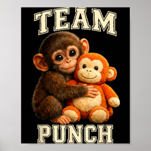 Baby-Affen-Schlag-Team-Schlag Poster