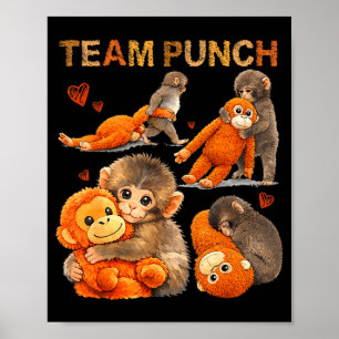 Baby-Affen-Schlag-Team-Schlag Poster