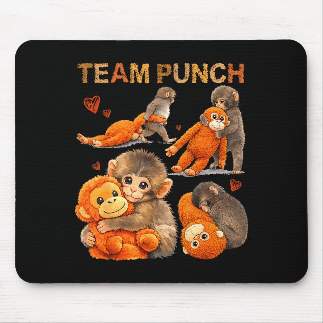 Baby-Affen-Schlag-Team schlägt zu  Mousepad (Vorne)