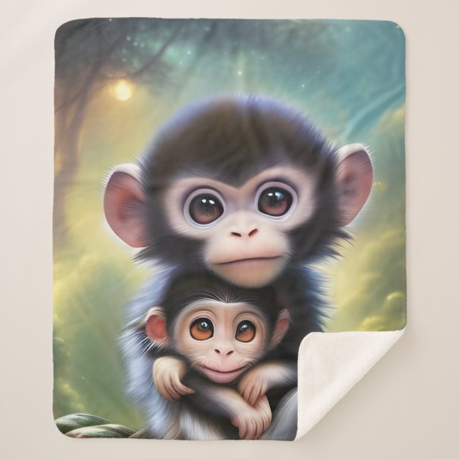 Baby Affen Sherpadecke (Vorderseite)