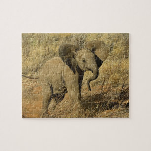 Baby Afrikanischer Elefant, Loxodonta Africana, Puzzle