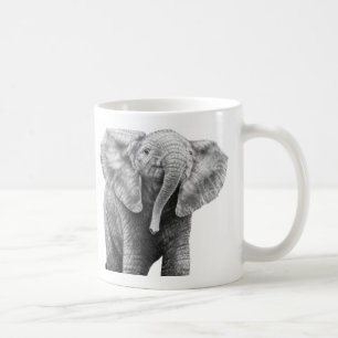 Baby-afrikanischer Elefant-Tasse Kaffeetasse