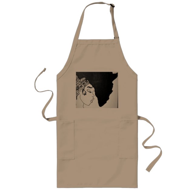 Baby-Afro-Schürze Lange Schürze (Vorne)
