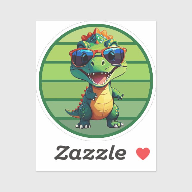 baby alligator cool aufkleber (Blatt)