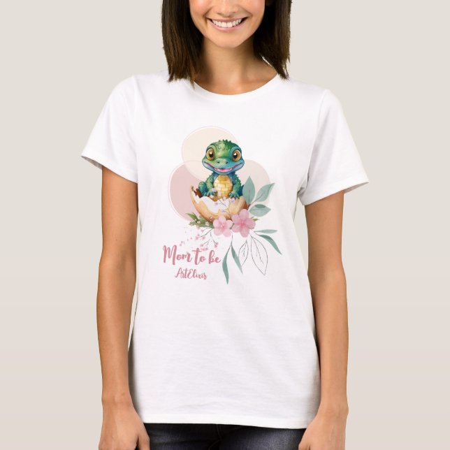 Baby Alligator Mama T-Shirt (Vorderseite)