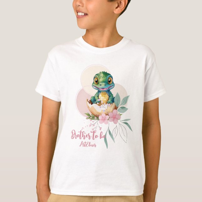 Baby Alligator schlägt Blumenbrüder T-Shirt (Vorderseite)