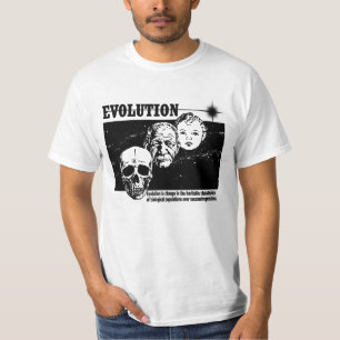 Baby, alter Mann und Schädel Evolution T - Shirt