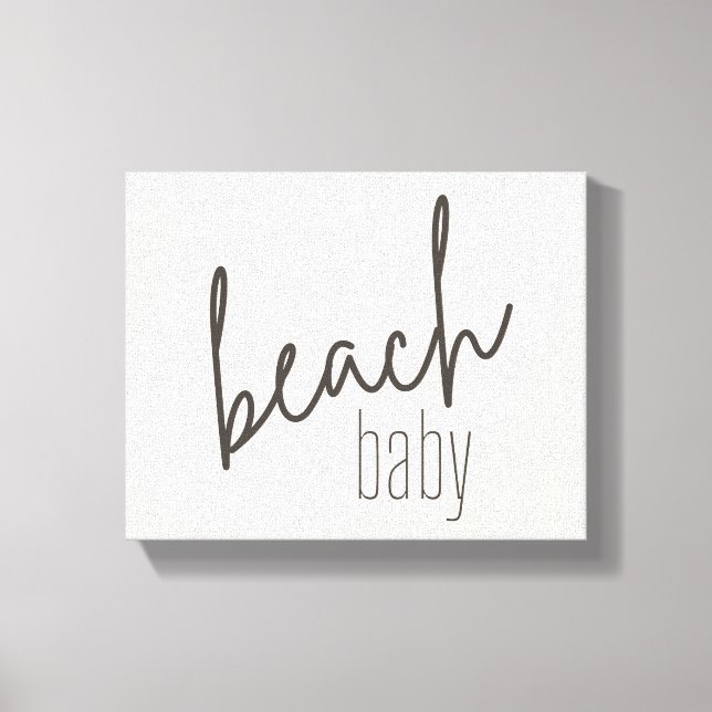 Baby am Strand. Leinwand (Vorderseite)
