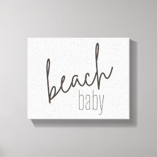 Baby am Strand. Leinwand
