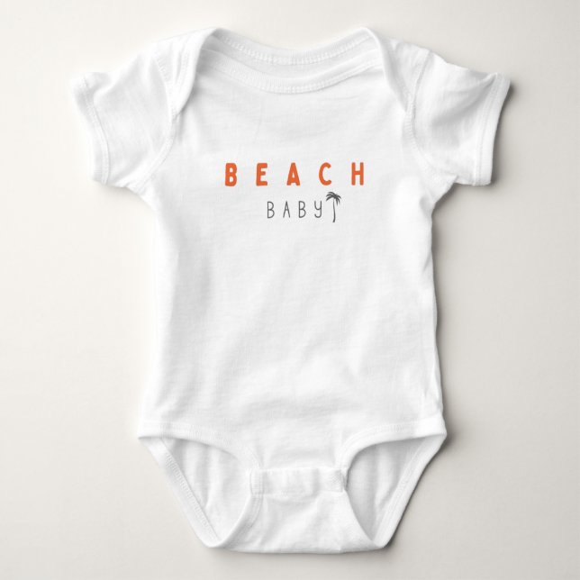 Baby am Strand. Strampler & Babybodies (Vorderseite)