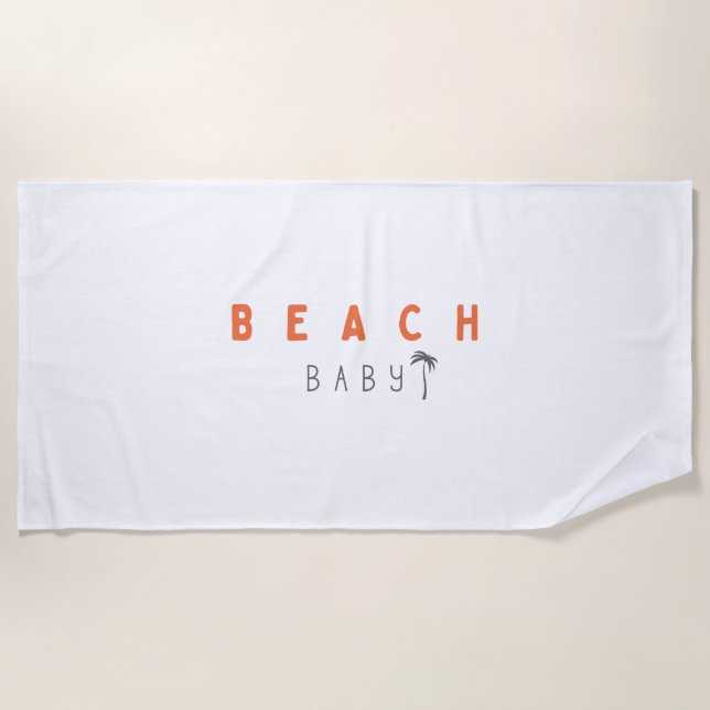 Baby am Strand. Strandtücher (Vorderseite)