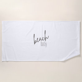 Baby am Strand. Strandtücher