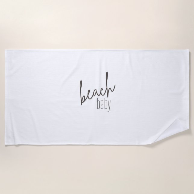 Baby am Strand. Strandtücher (Vorderseite)