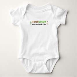 Baby American Apparel Bodysuit "HomeGrown"/Green Strampler