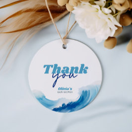 Baby an Board Baby Showdusche Vielen Dank Geschenkanhänger