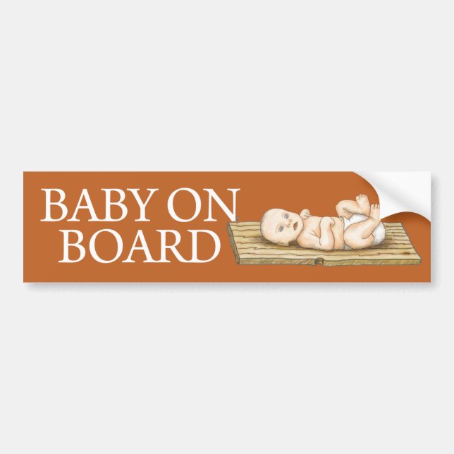 Baby an Bord Autoaufkleber (Vorne)
