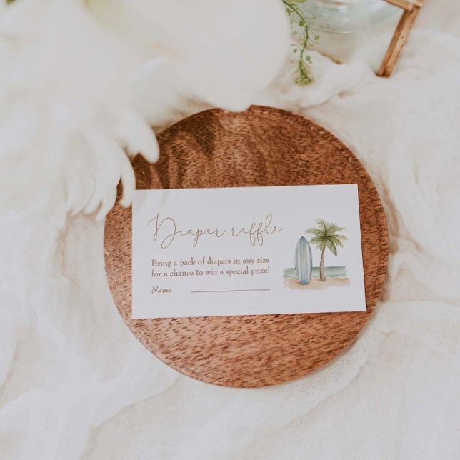 Baby an Bord Baby Duschdusche Windeln Raffle Begleitkarte (Von Creator hochgeladen)