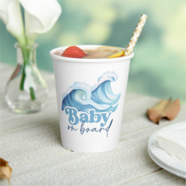 Baby an Bord Baby Duschkabinen, Surf Baby Dusche Pappbecher