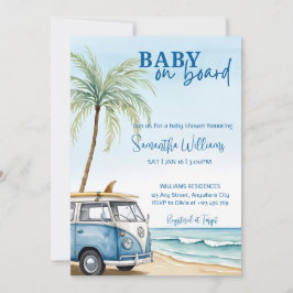 Baby an Bord Baby Shower Einladung Template Sume
