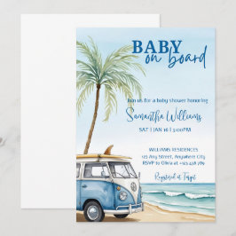 Baby an Bord Baby Shower Einladung Template Sume