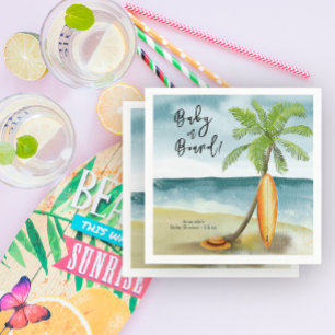 Baby an Bord Baby Shower Serviette