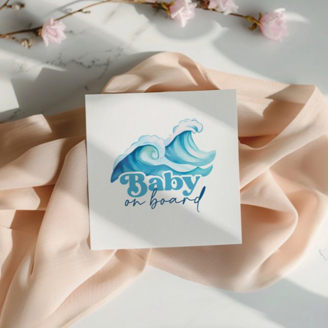 Baby an Bord Babydusche Napkin, Surf Baby Dusche Serviette (Von Creator hochgeladen)