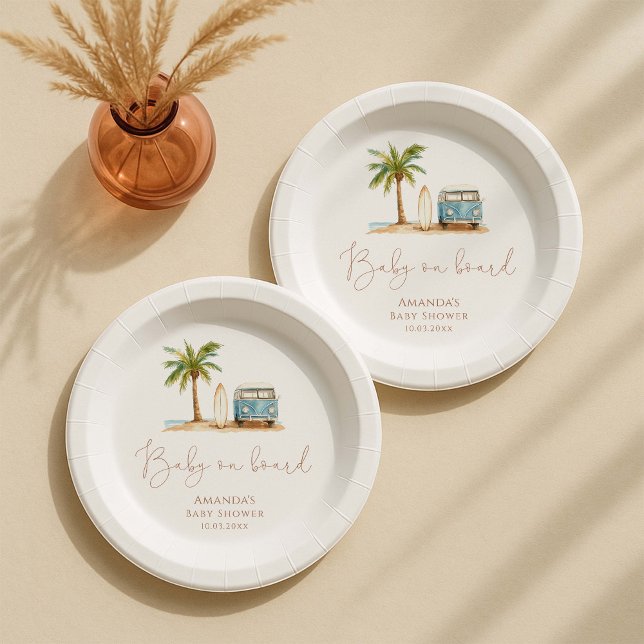 Baby an Bord Babydusche Pappteller (Von Creator hochgeladen)