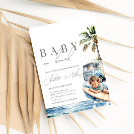 Baby an Bord Babydusche, Surf Beach Einladung