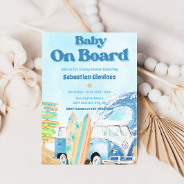 Baby an Bord Beach Baby Dusche Einladung