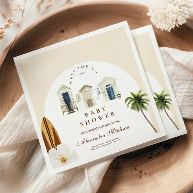 Baby an Bord Beach Baby Dusche Serviette (Von Creator hochgeladen)