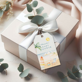 Baby an Bord Beach Surf Baby Dusche Geschenkanhänger