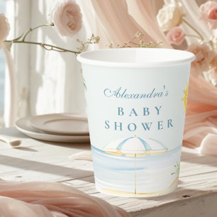 Baby an Bord Beach Surf Baby Dusche Pappbecher