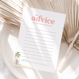 Baby an Bord Beach Surf Baby Showcard Einladung