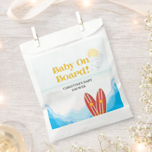 Baby an Bord Beachvolleydusche Danke Geschenktütchen