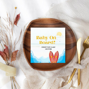 Baby an Bord Beachvolleydusche Danke Serviette