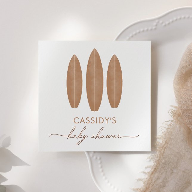 Baby an Bord Boho Surfboard Babydusche Serviette (Von Creator hochgeladen)