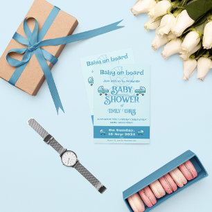 Baby an Bord Einladung